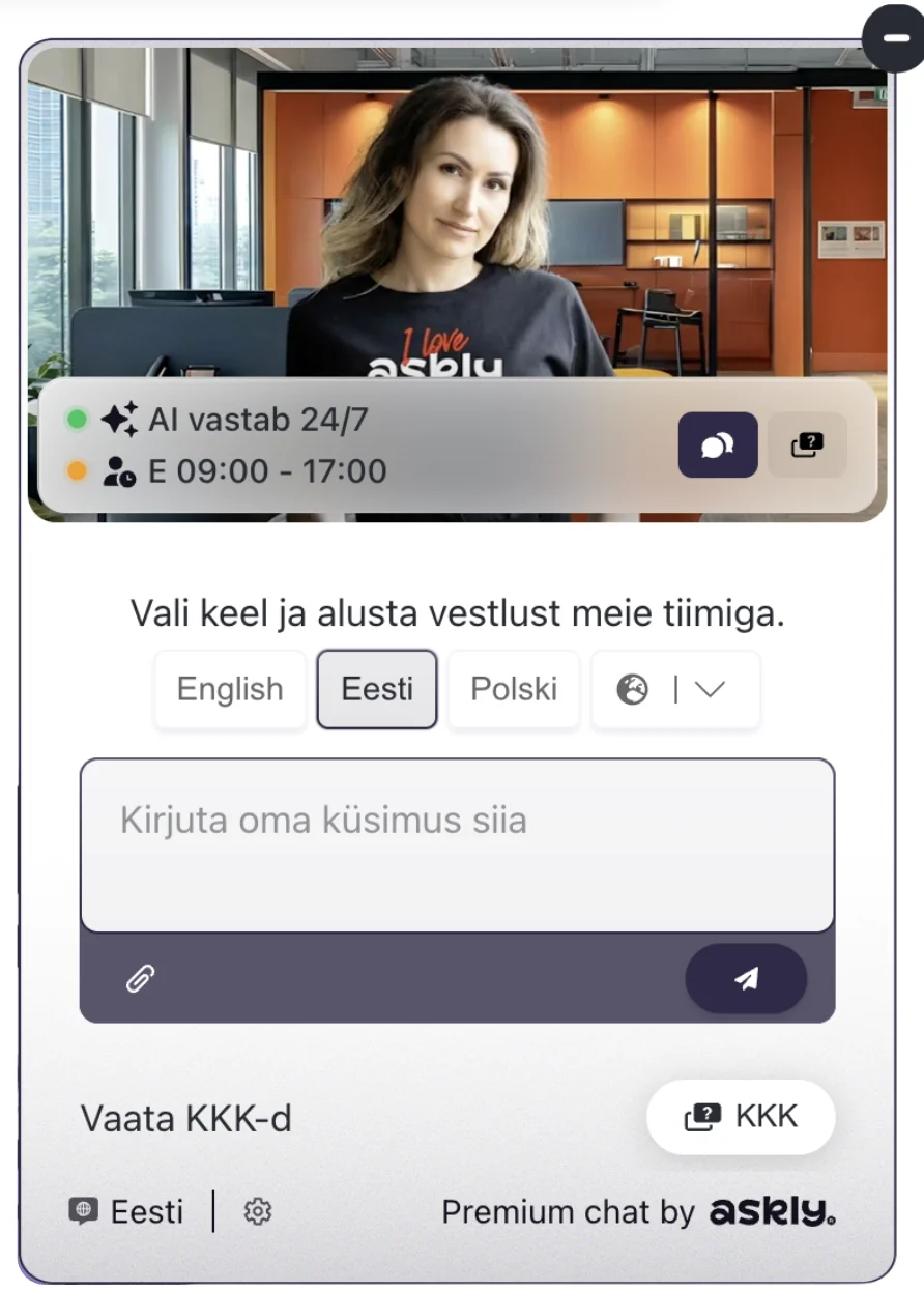 Klienditoe automatiseerimine tehisaru abil. Kvaliteetne juturobot.